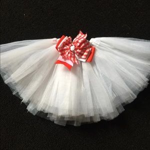 Newborn baby girl Christmas tutu